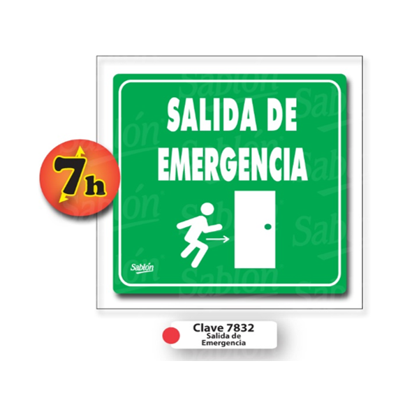 SENAL SALIDA DE EMERGENCIA 7832